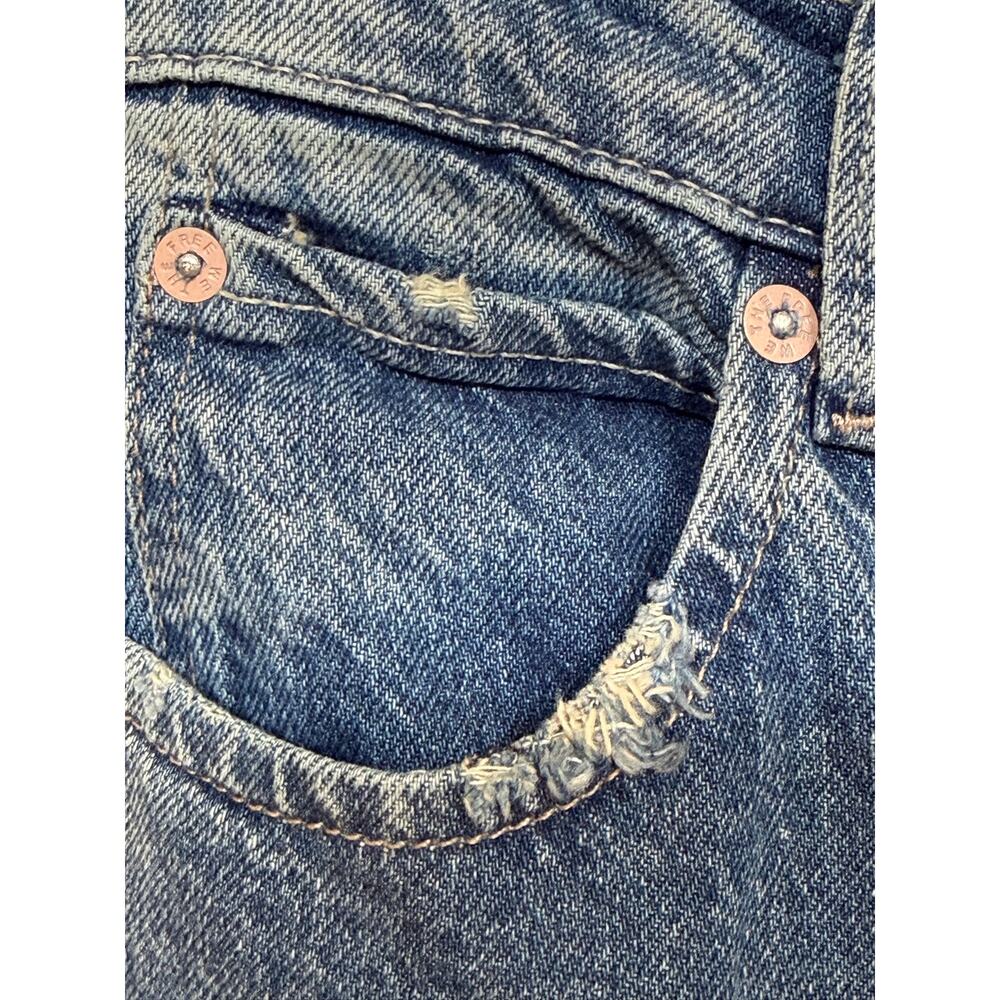 Free People We the Free Tinsley High Waist Straight Cargo Denim Jeans Size 26 - Picture 5 of 12